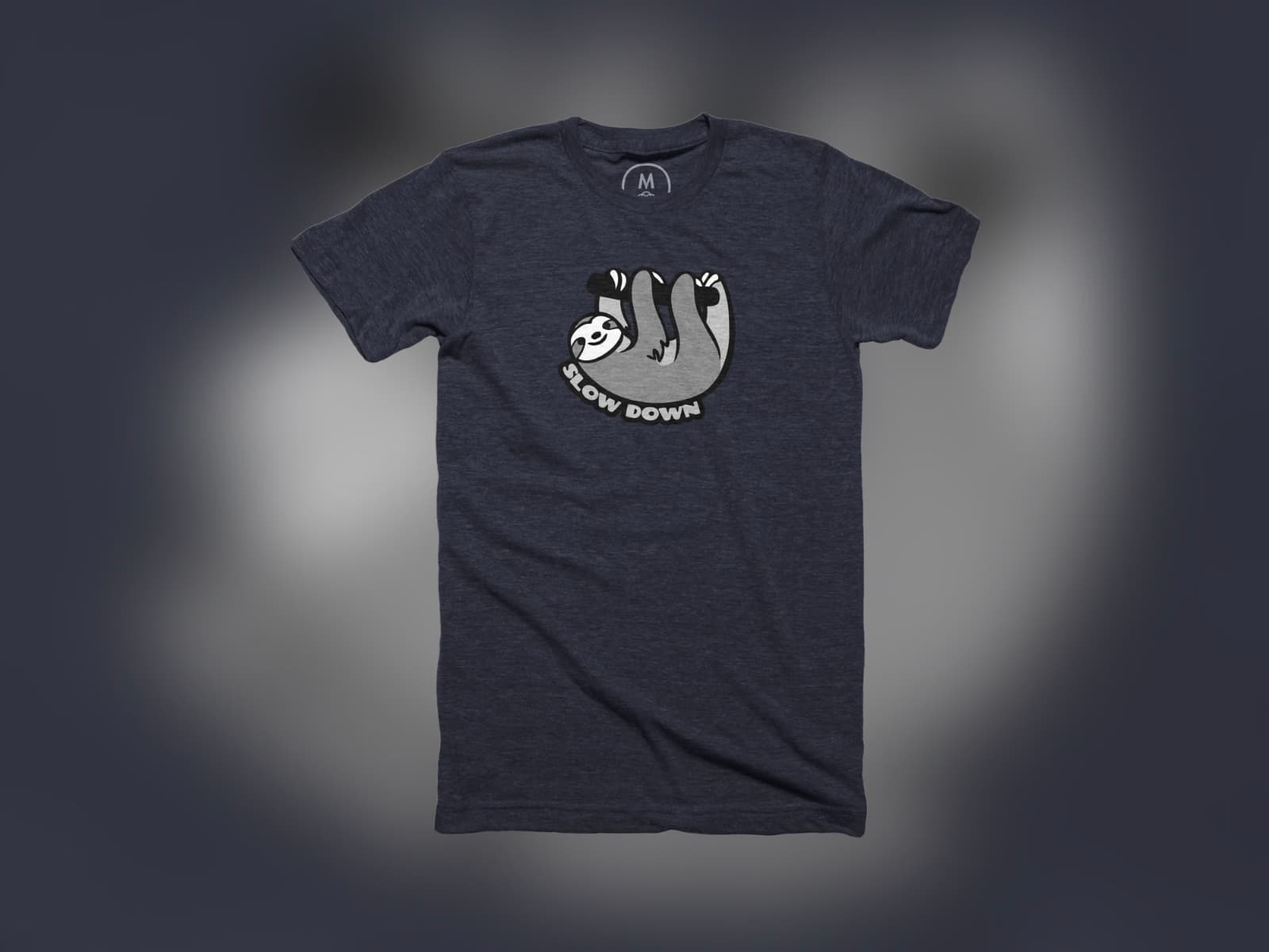 Slow Down Sloth t-shirt mockup